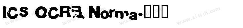 ICS OCRB Norma字体转换